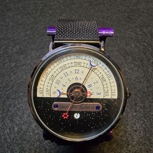 Gadyson Quartz Black Case Watch